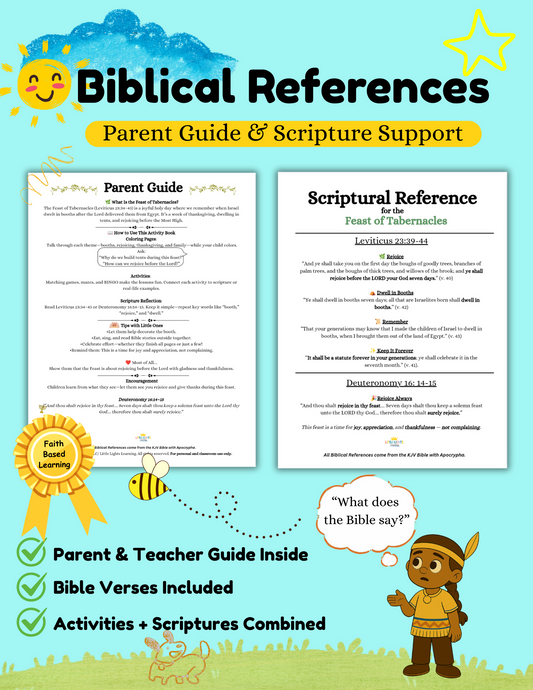 Feast of Tabernacles Coloring and Activity Book - Boys Edition