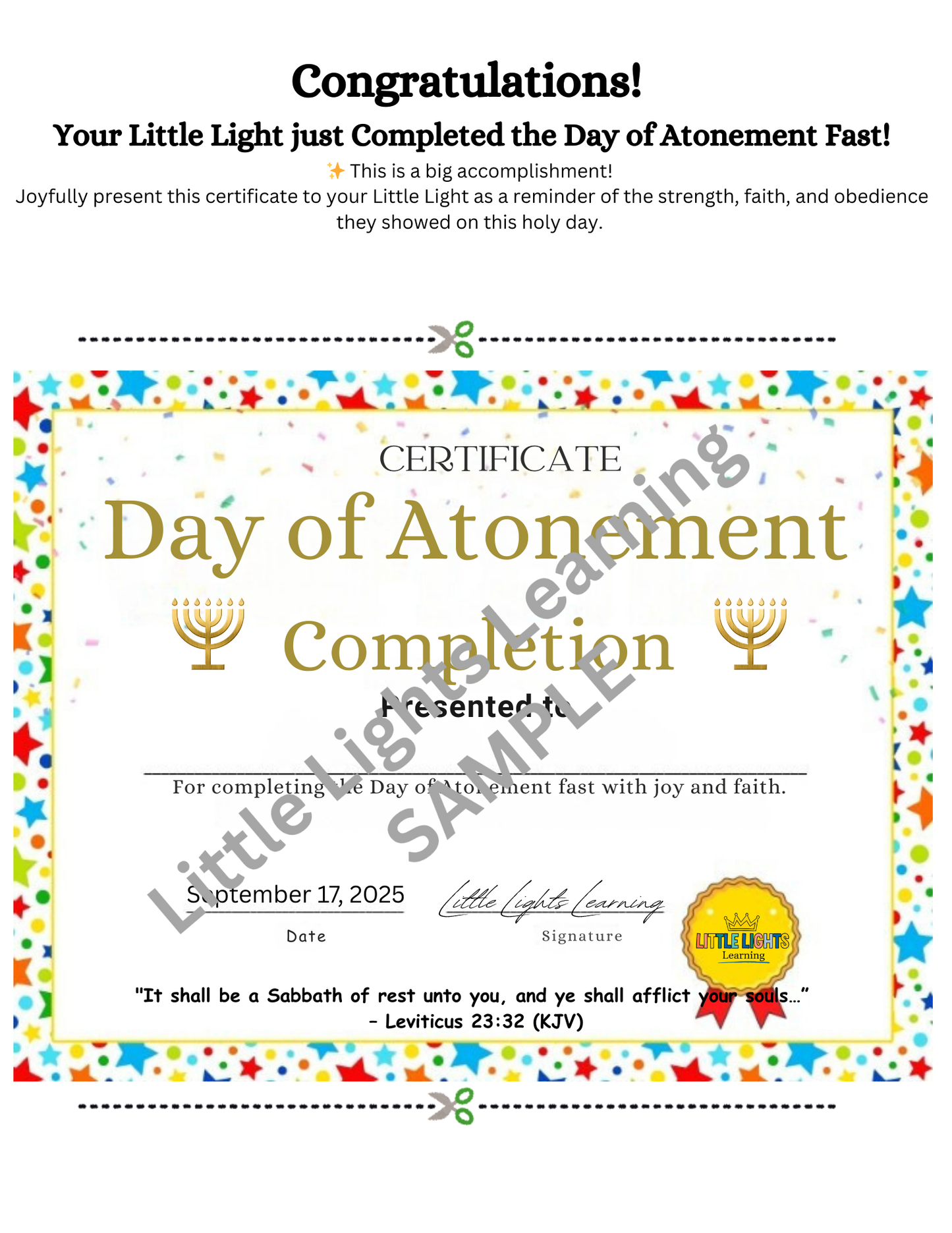 Day of Atonement - Boys Edition